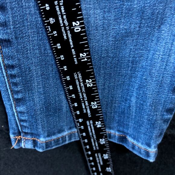 Chicos Womens Jeans Blue Denim Mid Rise So Slim Crop Stretch 0 (S) - Picture 10 of 13